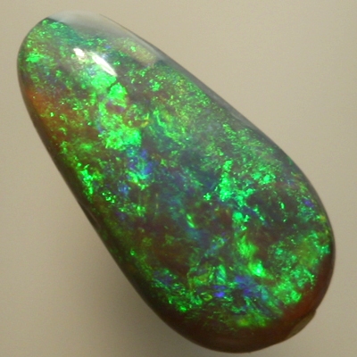 SOLID SEMI BLACK OPAL Bright sparkles, green shades